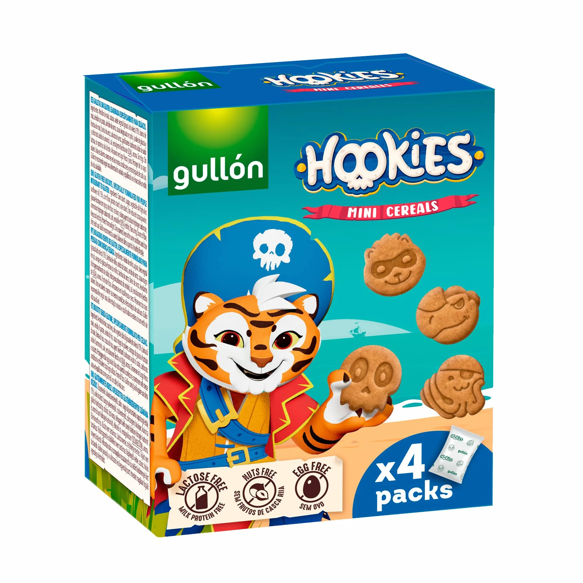 Galletas Gullón Hookies Mini Cereales 160g (4x40g)