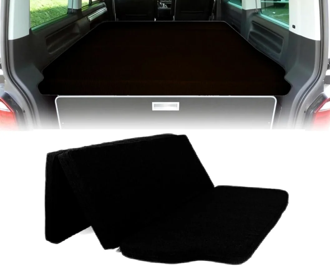 Viglietti Colchón solo de espuma negra de alta densidad sin funda, recambio para VW T4/T5/T6/T6.1 Multivan, California Beach, Caravelle, Transporter, Caravelle, Caravelle, Caravelle, Caravelle