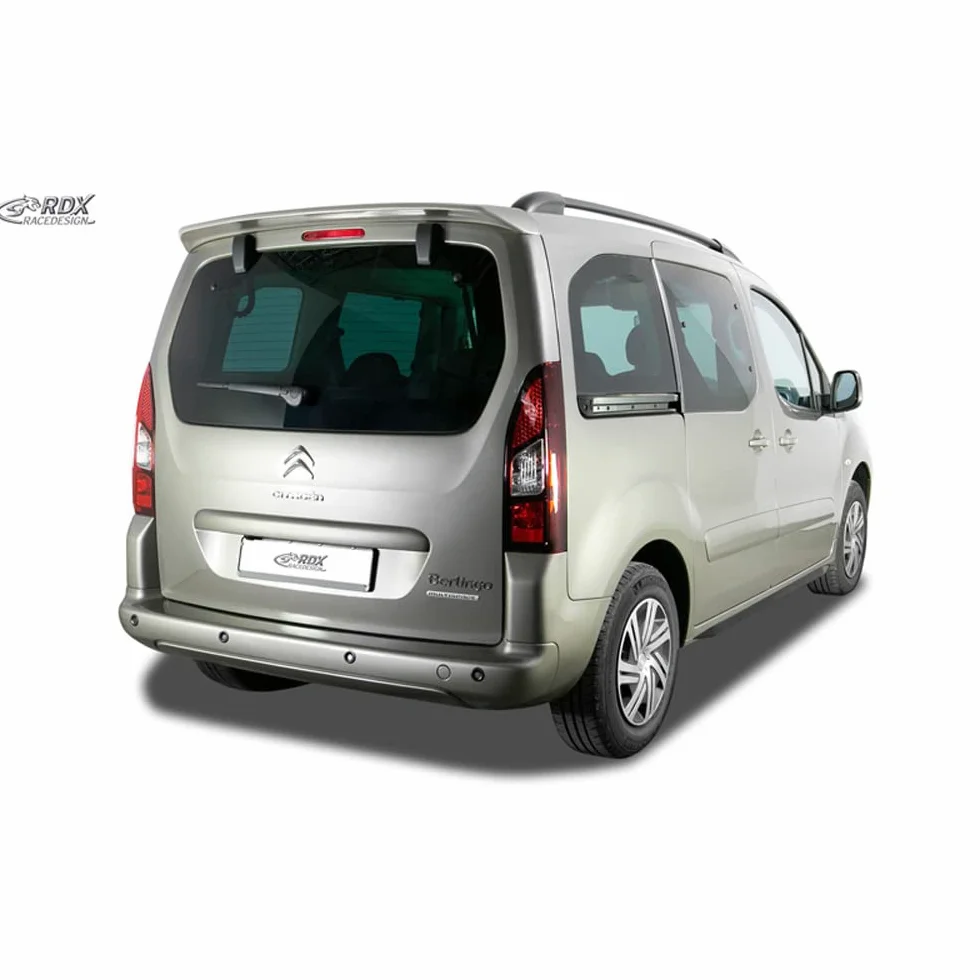 RDX Racedesign Alerón de techo compatible con Citroën Berlingo/Peugeot Partner/Rifter/Opel Combo/Toyota ProAce City & ProAce Verso 2018- (PU)