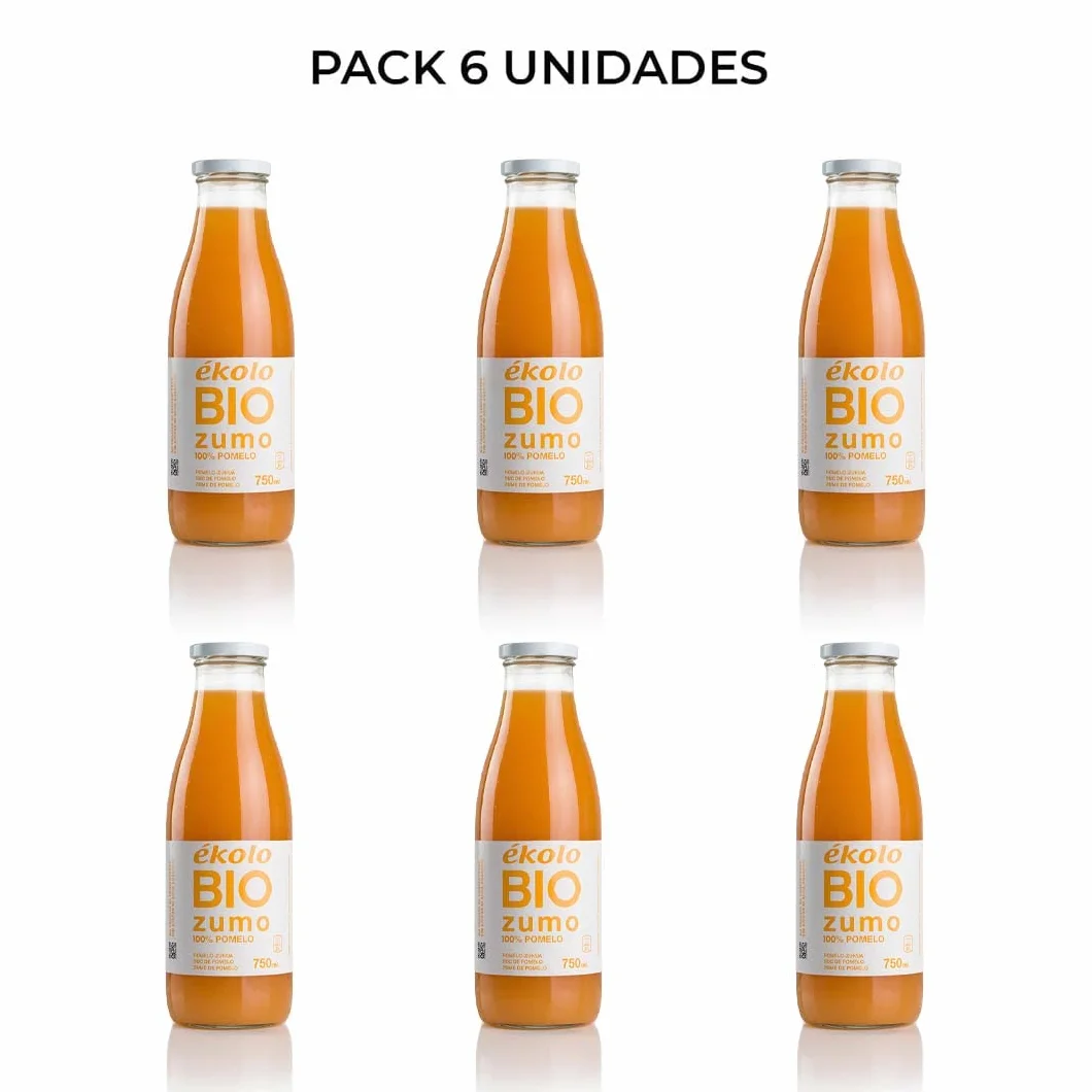 Zumo de Pomelo Ecológico 100% Exprimido 6 x 750 ml