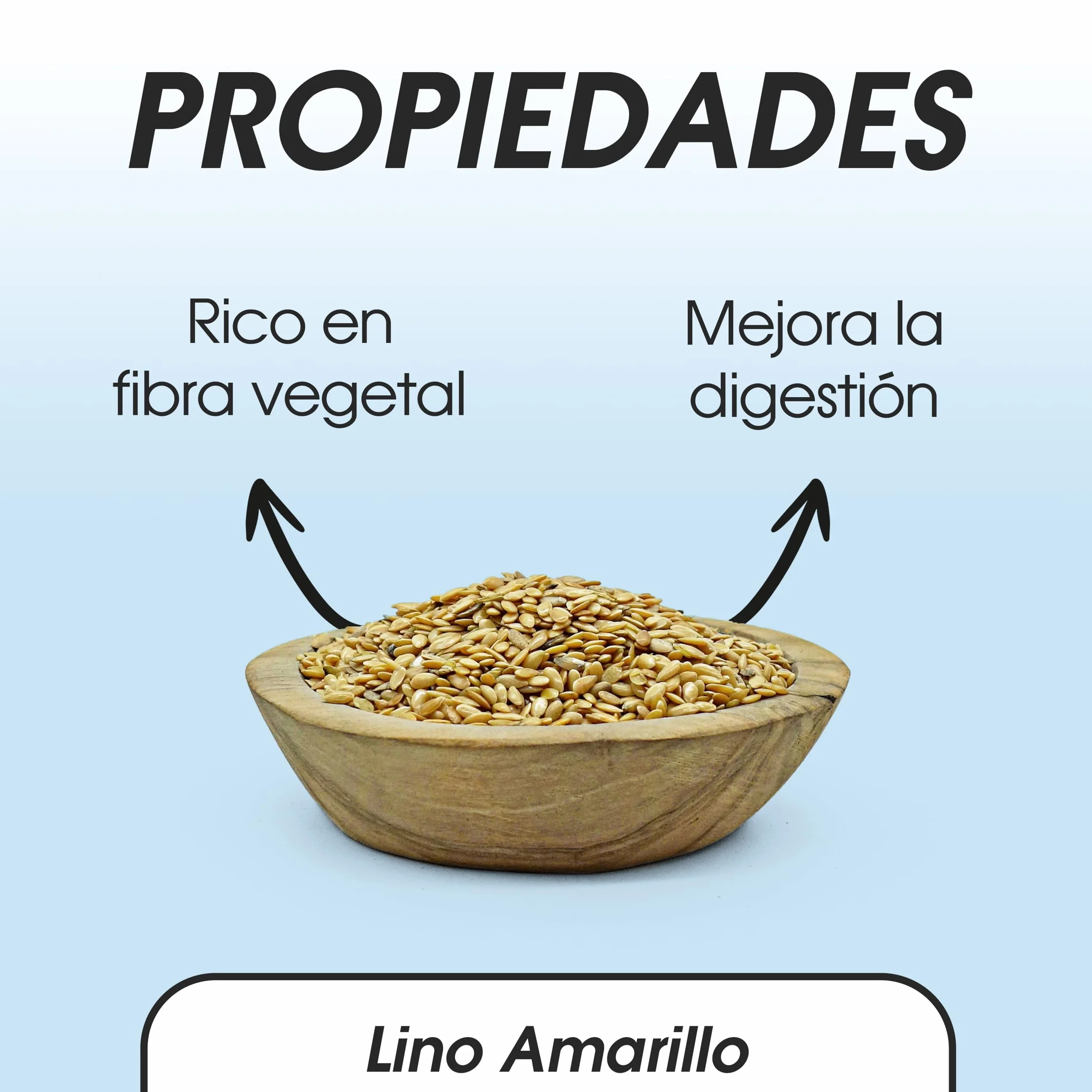 Semillas de Lino 900 gr - Linaza - Lino Amarillo a Granel