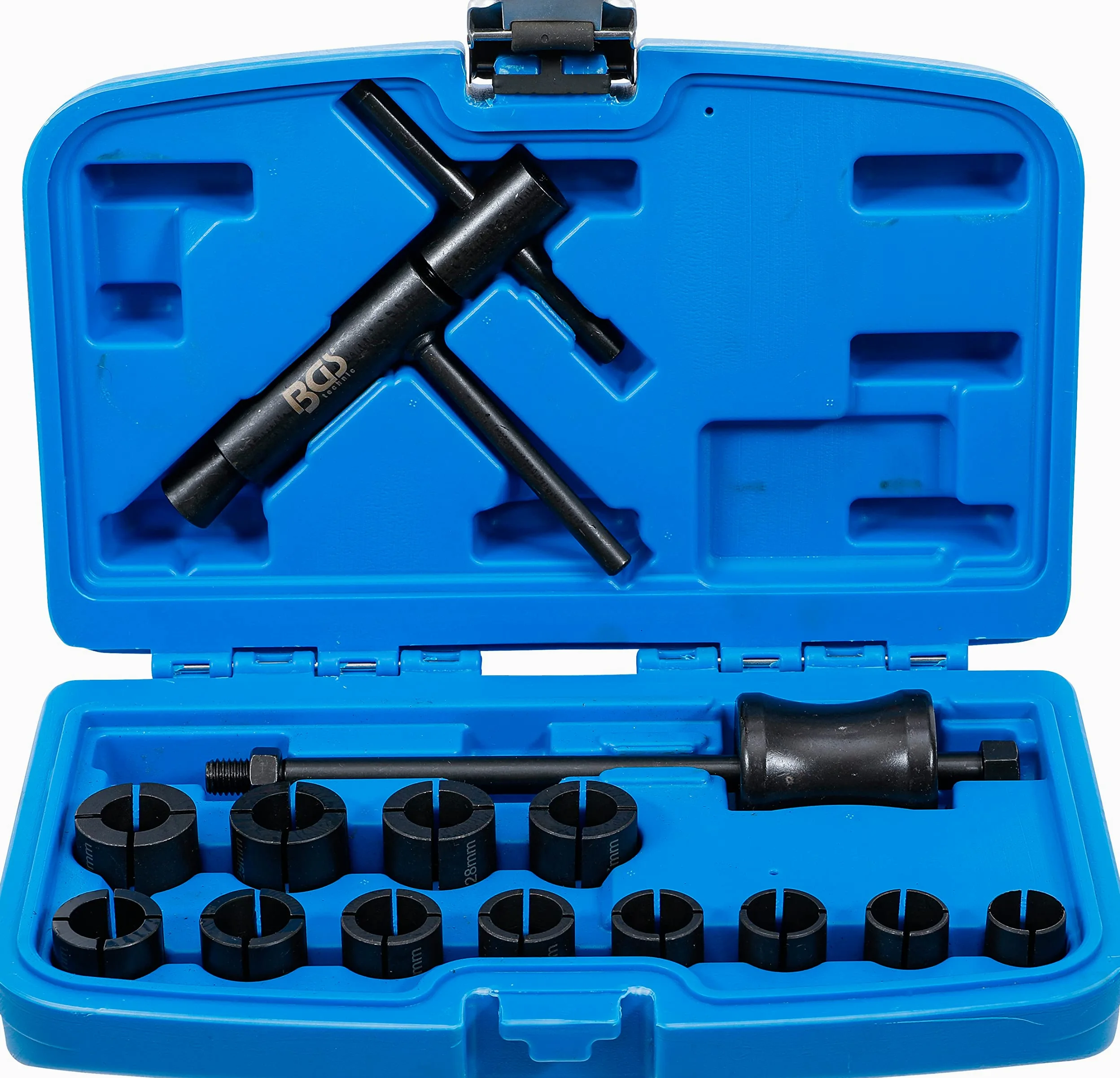 BGS 8242 | Juego de desmontaje de pistones de freno | para motos | 14 piezas | Diámetro interior del pistón 19 - 30 mm | apto para tipos comunes de todos los fabricantes | para pistones de freno fijos