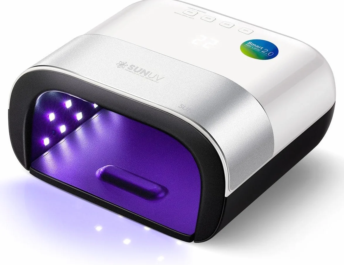 SUNUV Lámpara LED UV Uñas Profesional Secador Gel Luz Curado con Sensor Automático y Pantalla LCD