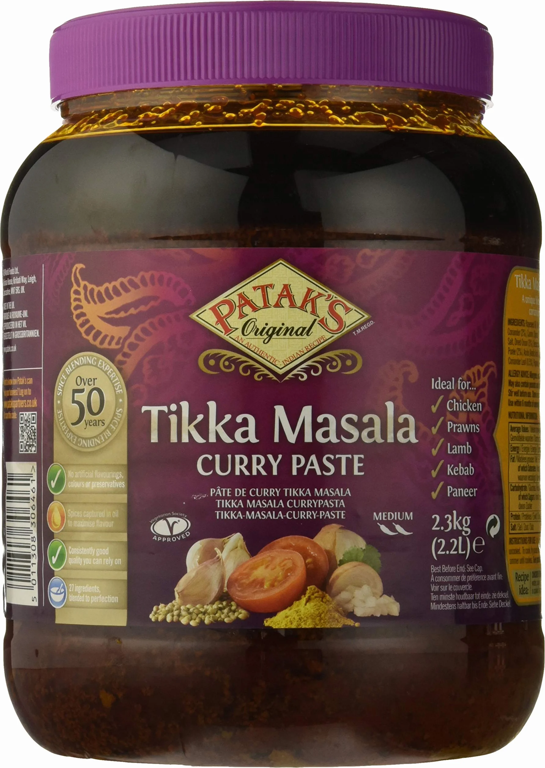 Patak's Tikka Massala Salsa de curry 2300 gr