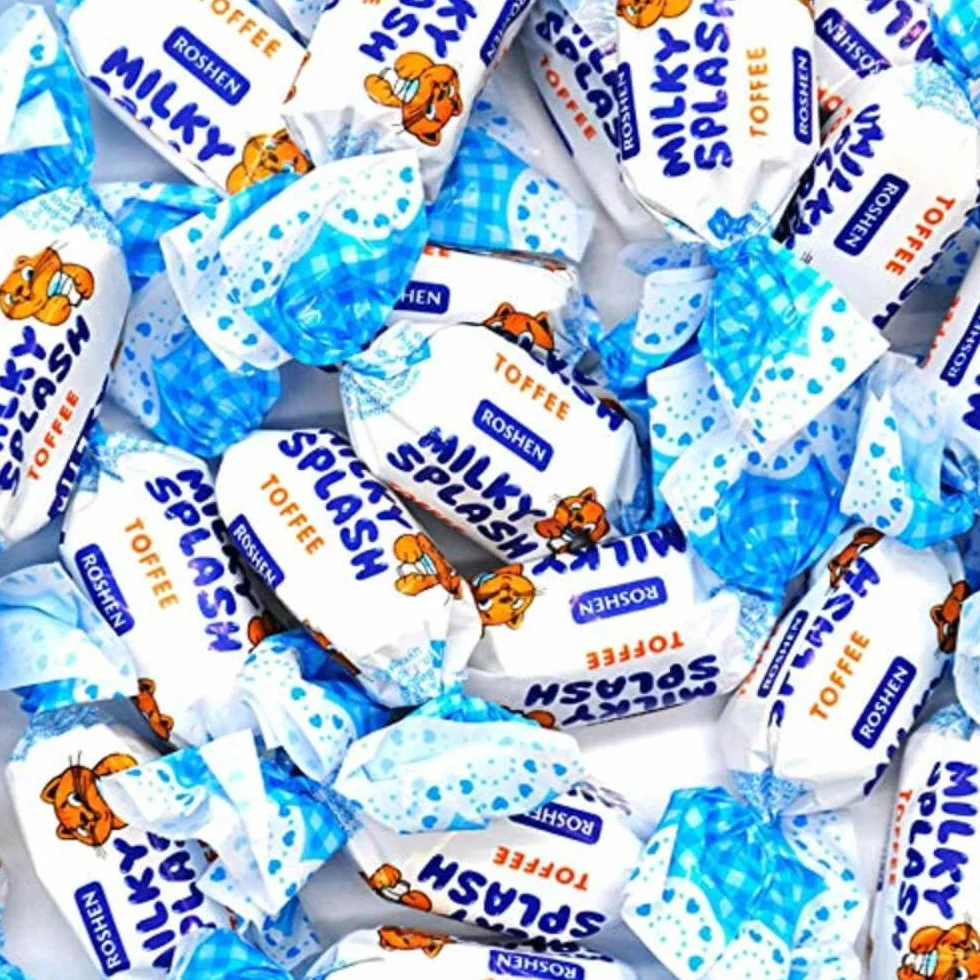 Roshen Milky splash caramelo de leche soft toffee 1kg