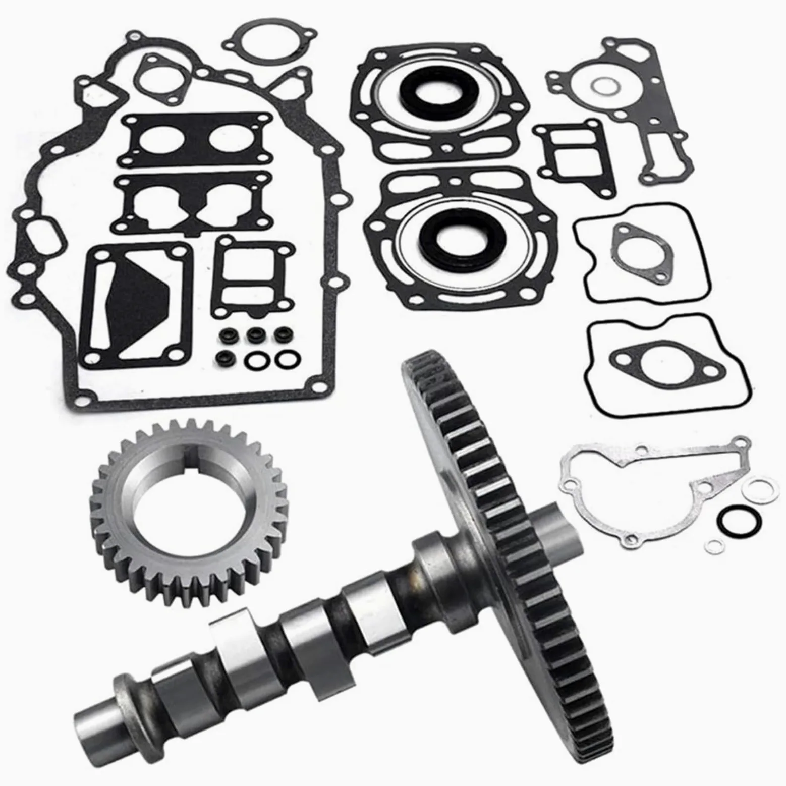 KiraKira Juego de árbol de levas y engranajes rectos del motor 12044-0803 59051-2112 compatible con FD620D Mule 2500-4010 Kit de reparación de cortacésped