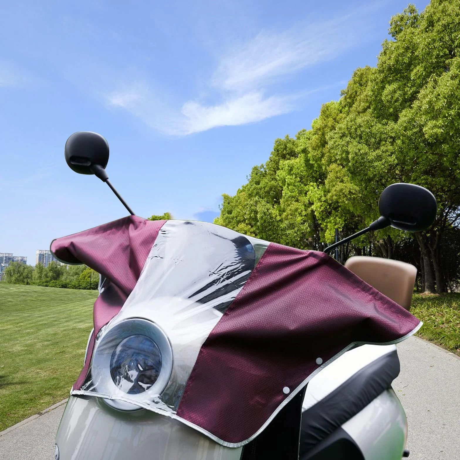 SMASOLO Cubierta Material Oxford y Pvc para Panel de Scooter Eléctrico Resistente Lluvia Funda Protectora para Pantalla y Control , Adecuado para Uso al Aire Libre