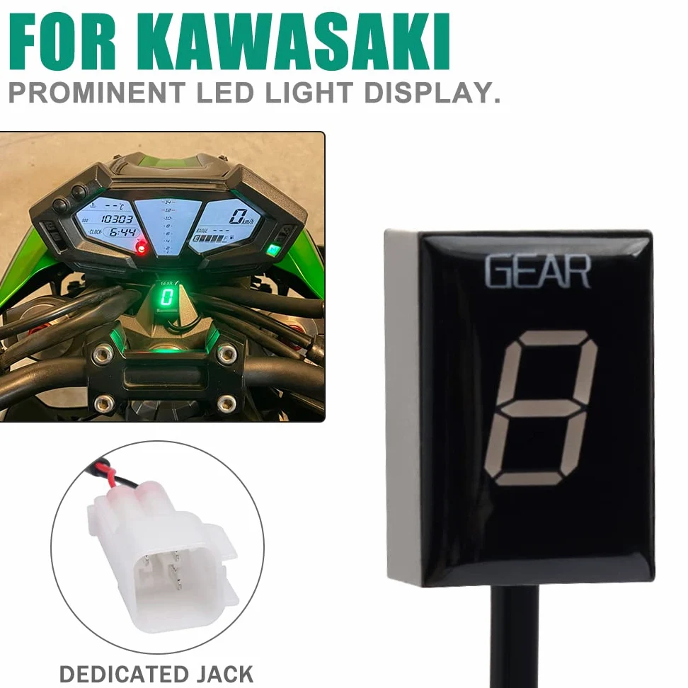 Indicador de marchas para motocicleta, indicador de marchas para Kawasaki ZX6R ZX-6R ZX6RR ZX-6RR Z750 Z1000 Z 750 1000 ER-6N ER6N