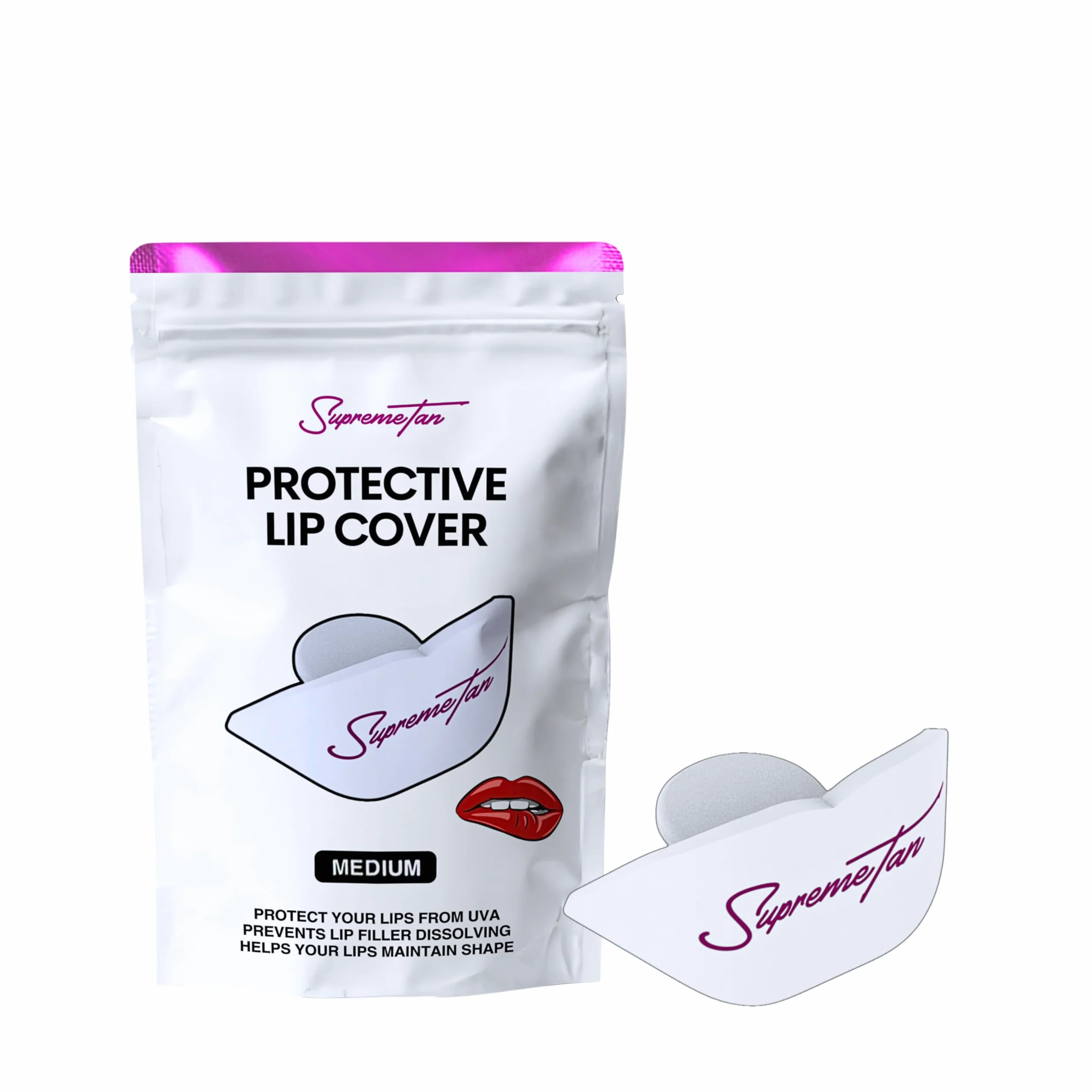 Cubierta protectora para labios Sunbed mediano Protege relleno UV