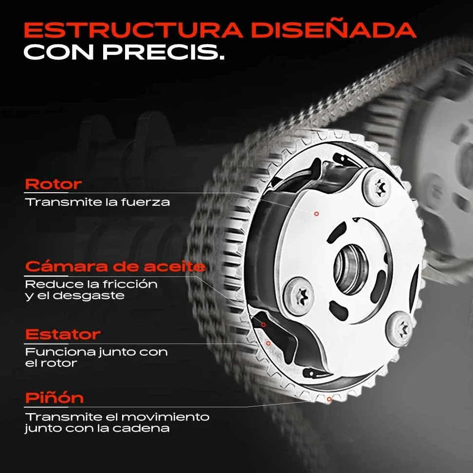 Frankberg Ajustador del árbol de levas lado de admisión 11368617692 | Compatible con: X1 F48, Serie 7 G11 G12, M.i.n.i Convertible F57, Serie 1 F20, 2 Gran Tourer F46, M.i.n.i F56