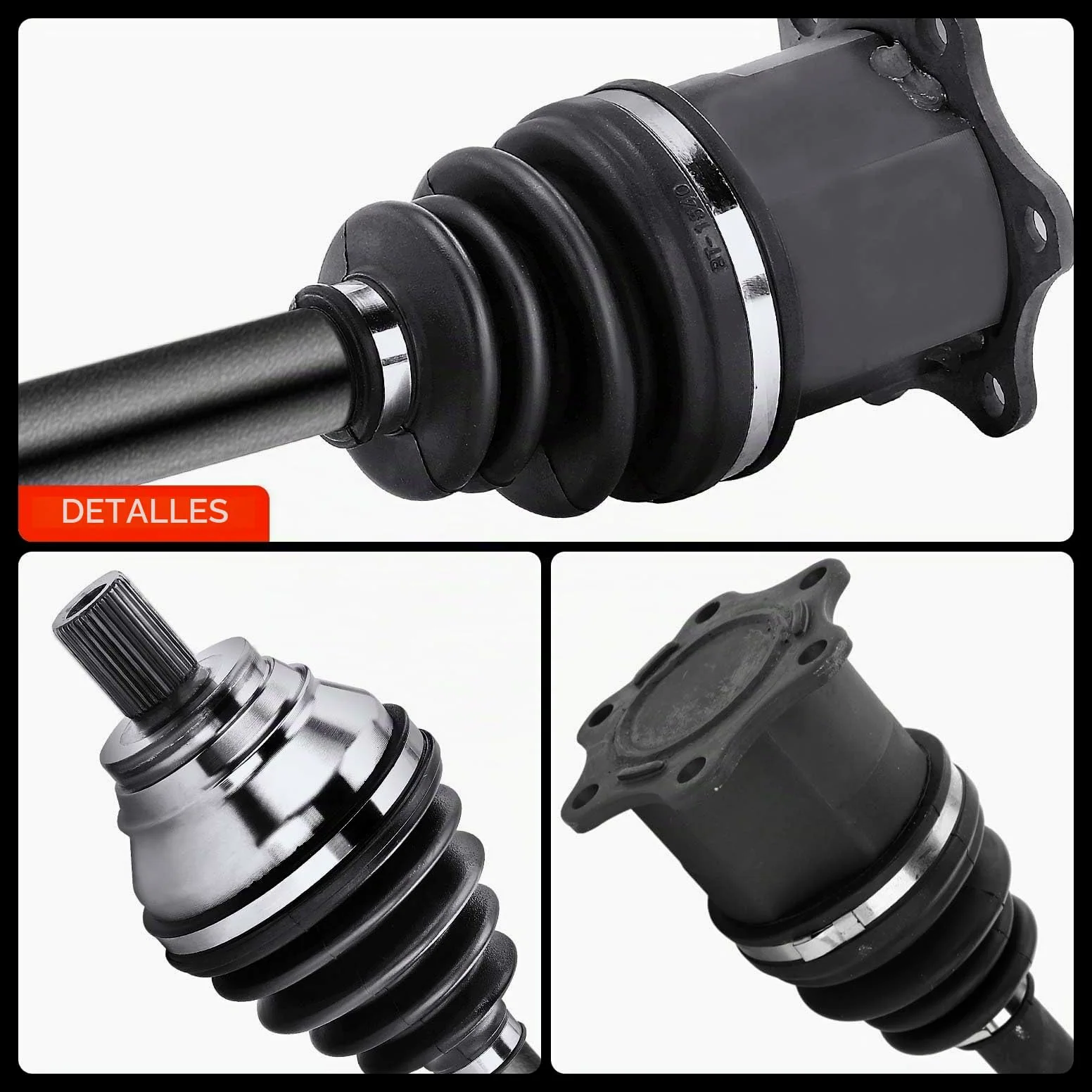Frankberg Eje de transmisión semieje eje delantero izquierdo 1K0407271FB | transmisión automática; Compatible con: Altea XL 5P5 5P8, Limusina A3 8VM 8VS, A3 8V1 8VK, O.c.t.a.v.i.a III 5E3 NL3 NR3