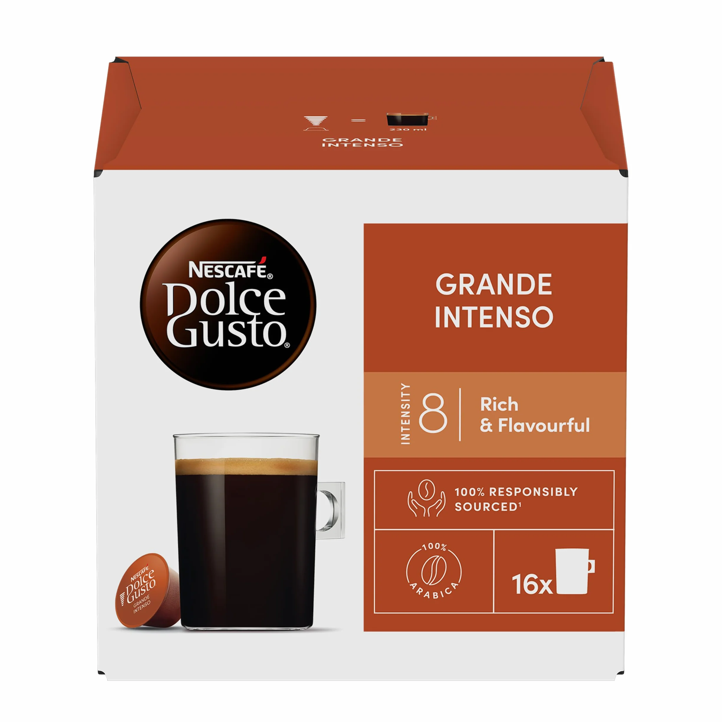 NESCAFÉ Dolce Gusto Café Grande intenso - Cápsulas de Café Americano Grande, 48 sztuk