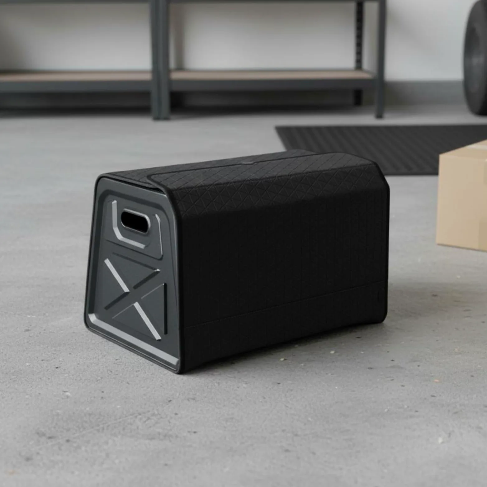 perfk Organizador de Maletero Plegable con Caja Multifuncional Tapa Rápida y Separadores Fabricado Sintético Diseñado para Conductores Trayectos Largos Trabajo, Negro