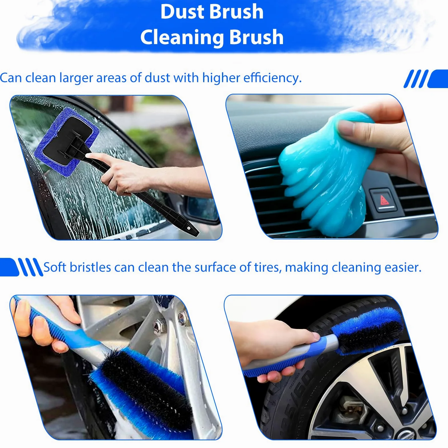 Kit de lavado de coche de 34 piezas, kit de limpieza de coche, juego de cepillos de taladro para detalles de automóviles, cera de coche, guante de lavado para coche, motocicleta, bicicleta, limpieza
