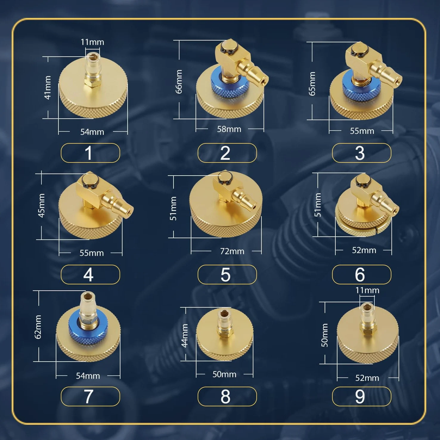 Kit de Purga de Cilindro Maestro de Freno de 17 Piezas