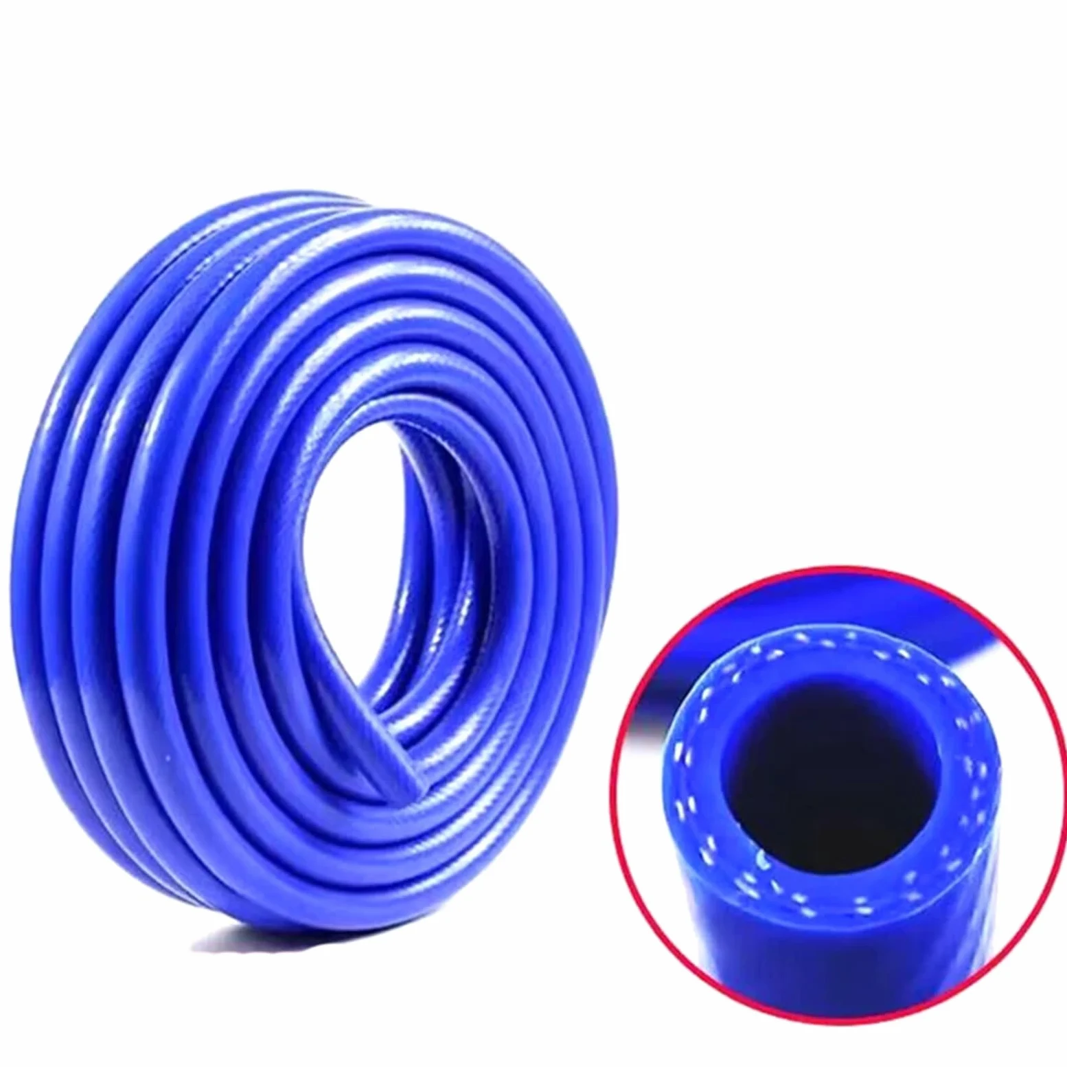 Tubo Gasolina Moto Manguera de silicona de 1 m/juego con diámetro interior de 6-50 mm, resistente al calor, de alta presión, for cilindros de automóviles, tubo de vacío, manguera de goma de doble capa