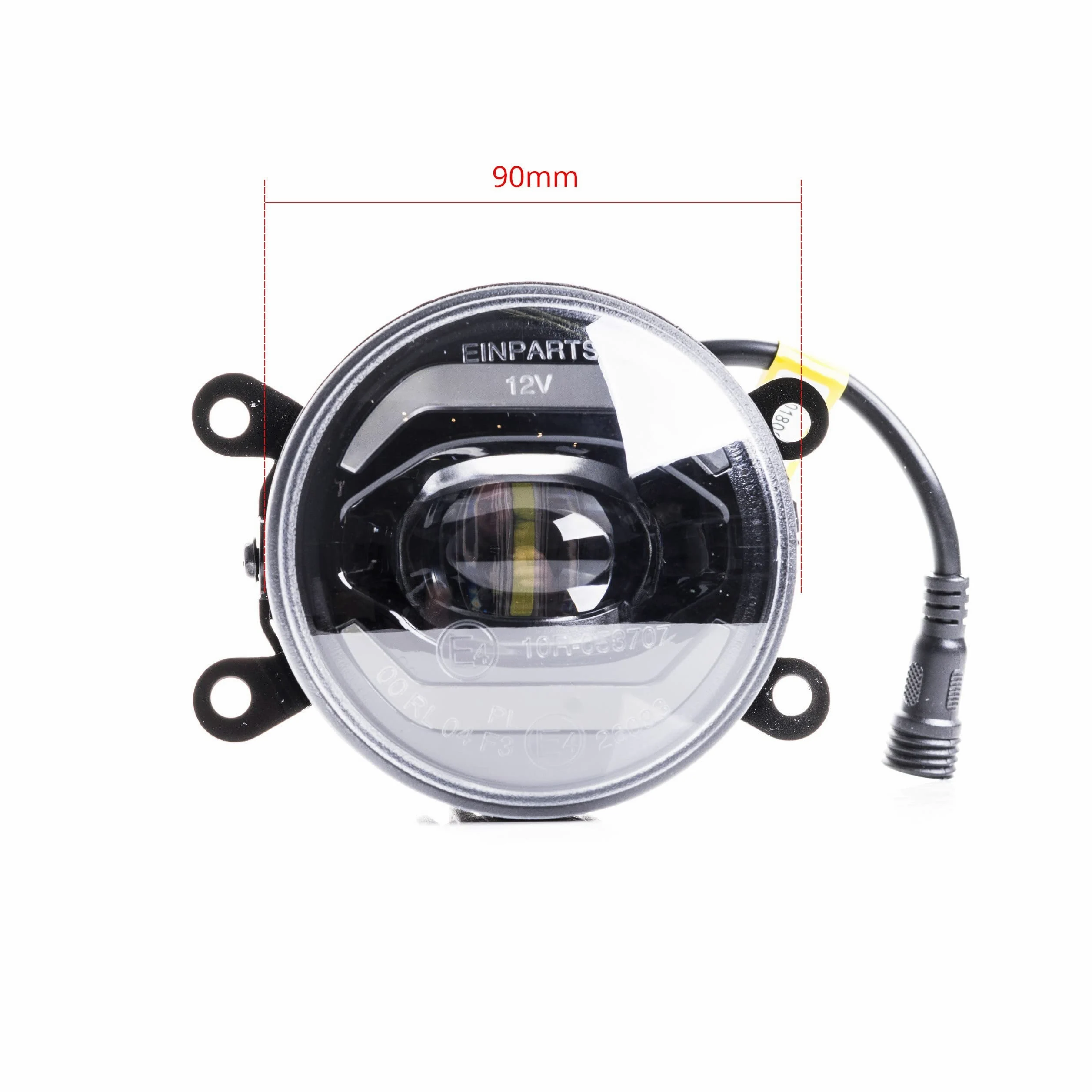 EinParts 2 en 1 Luz de circulación diurna del coche LED con certificado E4 R87, Luz Antiniebla Delantera Para Citroen, Dacia, Nissan, Opel, Fiat, Peugeot, Renault, Ford, Honda, Suzuki, Mitsubishi