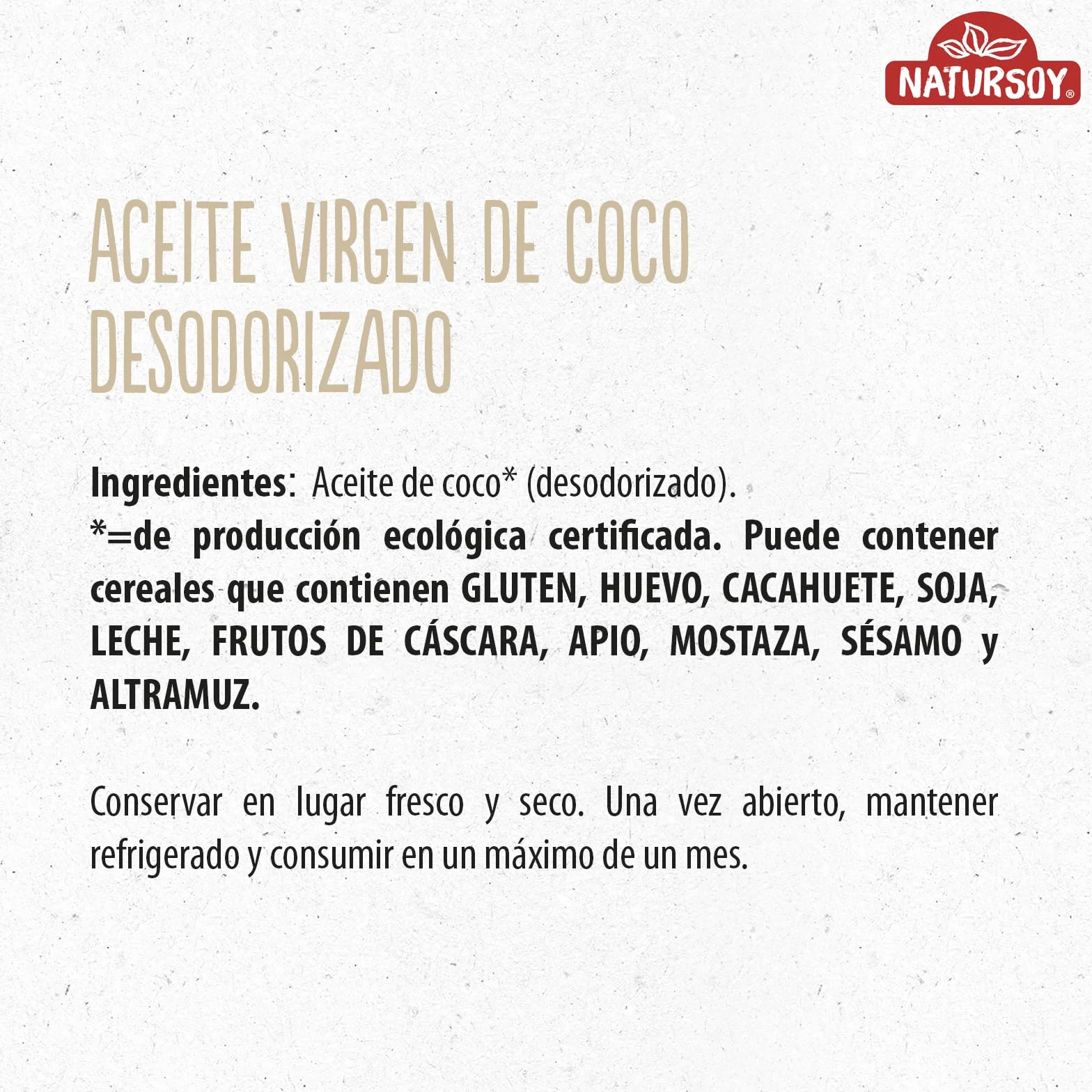 Aceite de Coco Desodorizado 400 gr