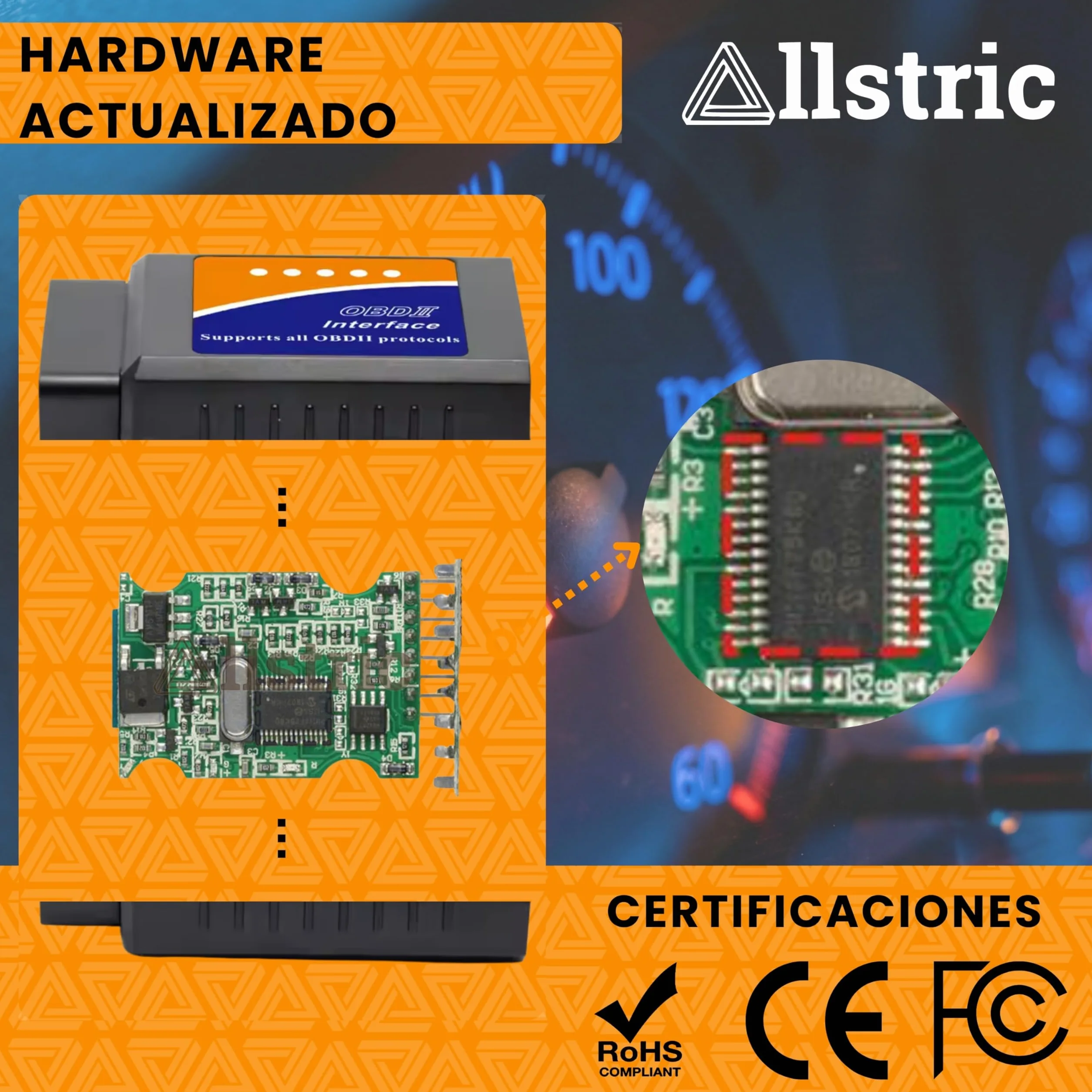 OBD2 Bluetooth para iOS, Android y Windows. OBD2 Diagnosis Coche Multimarca. Maquina Diagnosis Coche de Fallos y Errores de Motor. Escaner para Coches desde 1996 con toma OBD 2. Scanner OBD2