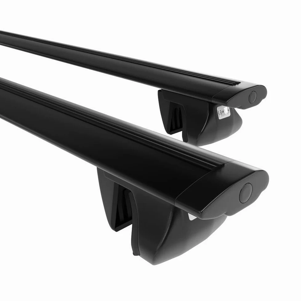 Mossa Barras de Techo ALU aptas para Dacia Lodgy 2012-2022 Negro DA | Furgoneta - railing integrado