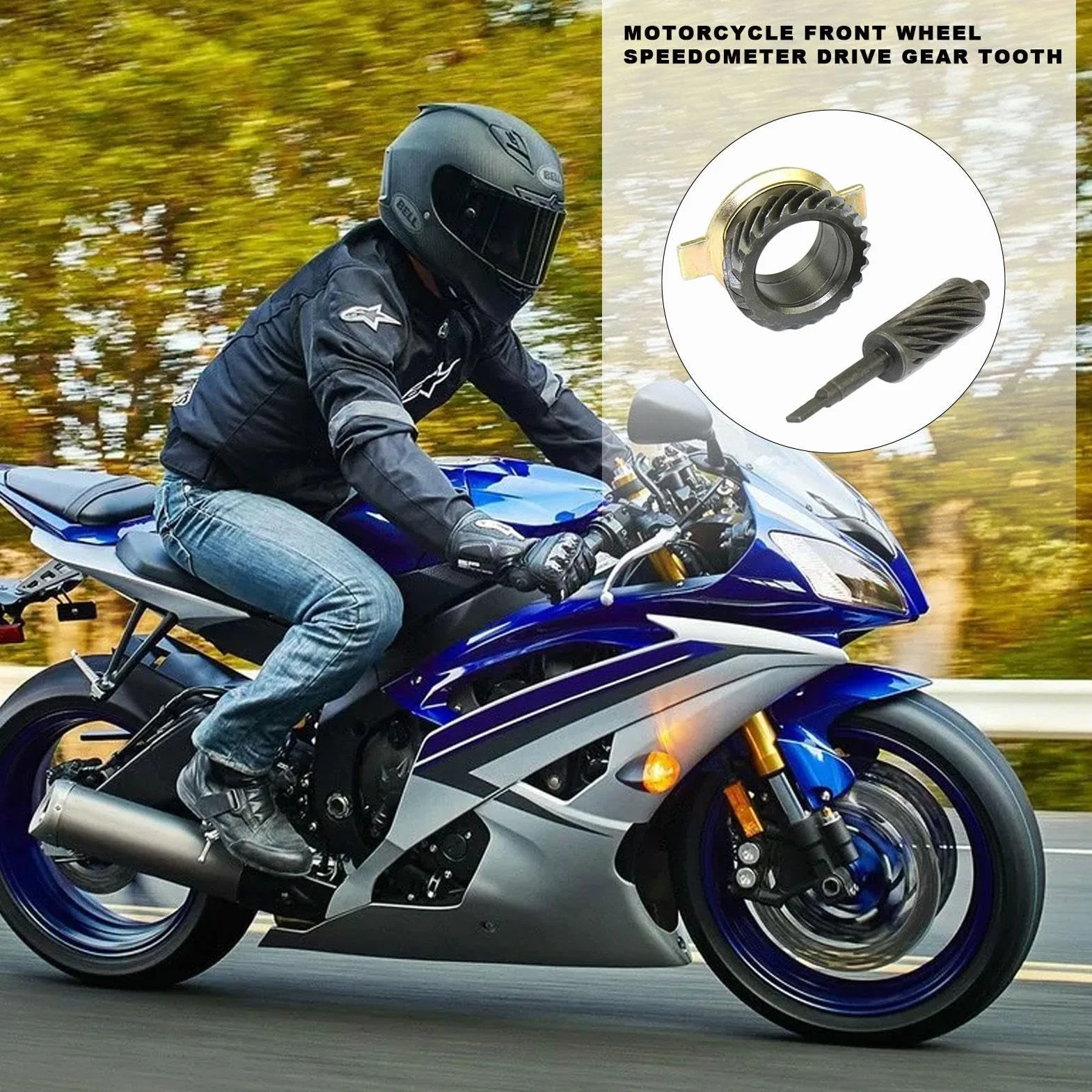 Engranaje de accionamiento del velocímetro, dientes de transmisión de velocímetros de repuesto para automóviles, piezas prácticas y duraderas para motocicletas y scooters