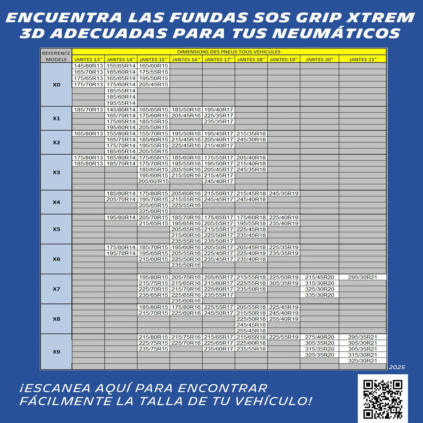 Michelin 008361 par Cadenas de nieve textiles