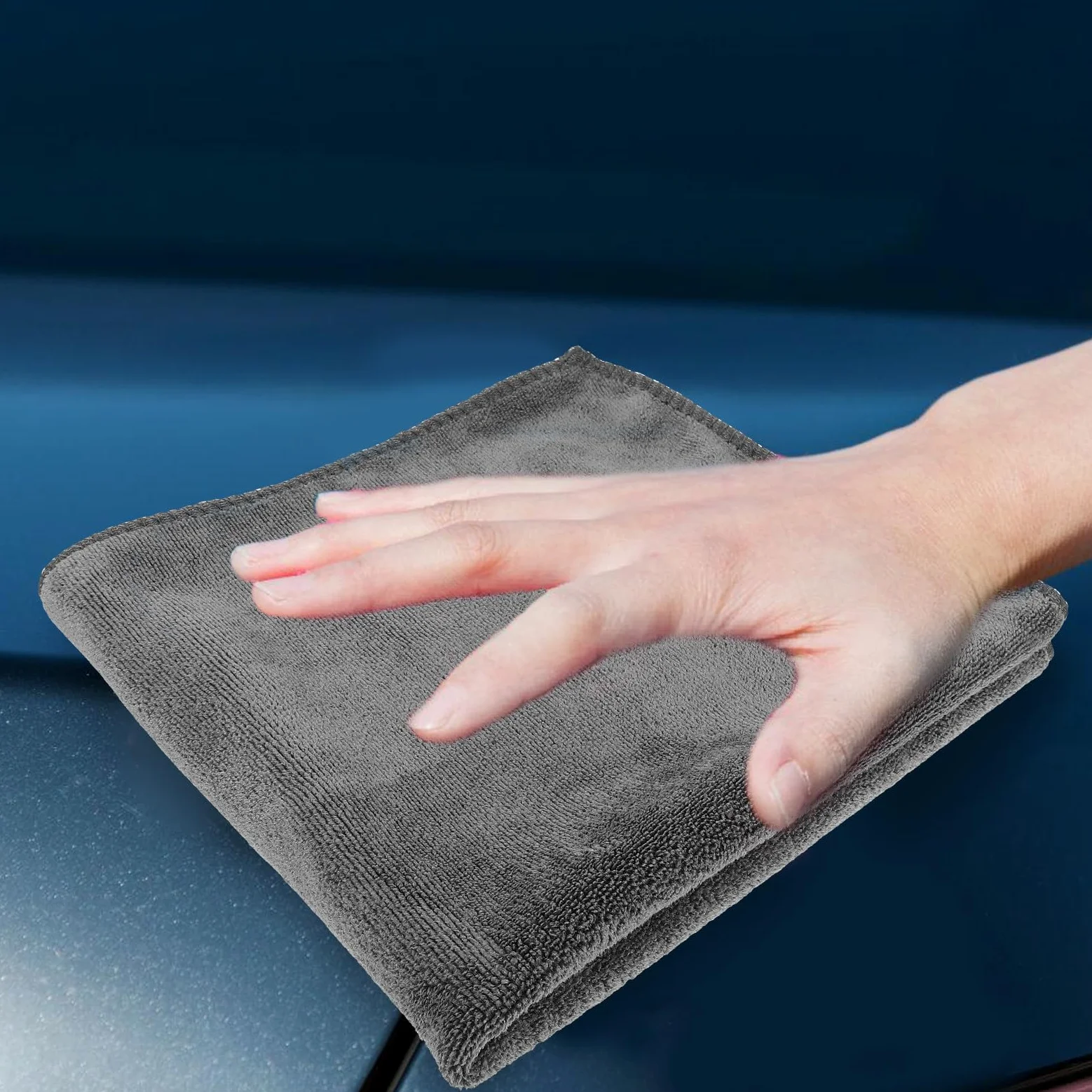 LIFKOME Paño para Limpiar el Plumero de Microfibra, 12 Piezas, Absorbente y Reutilizable, para Lavado de Coches, Toalla para Lavar el Coche