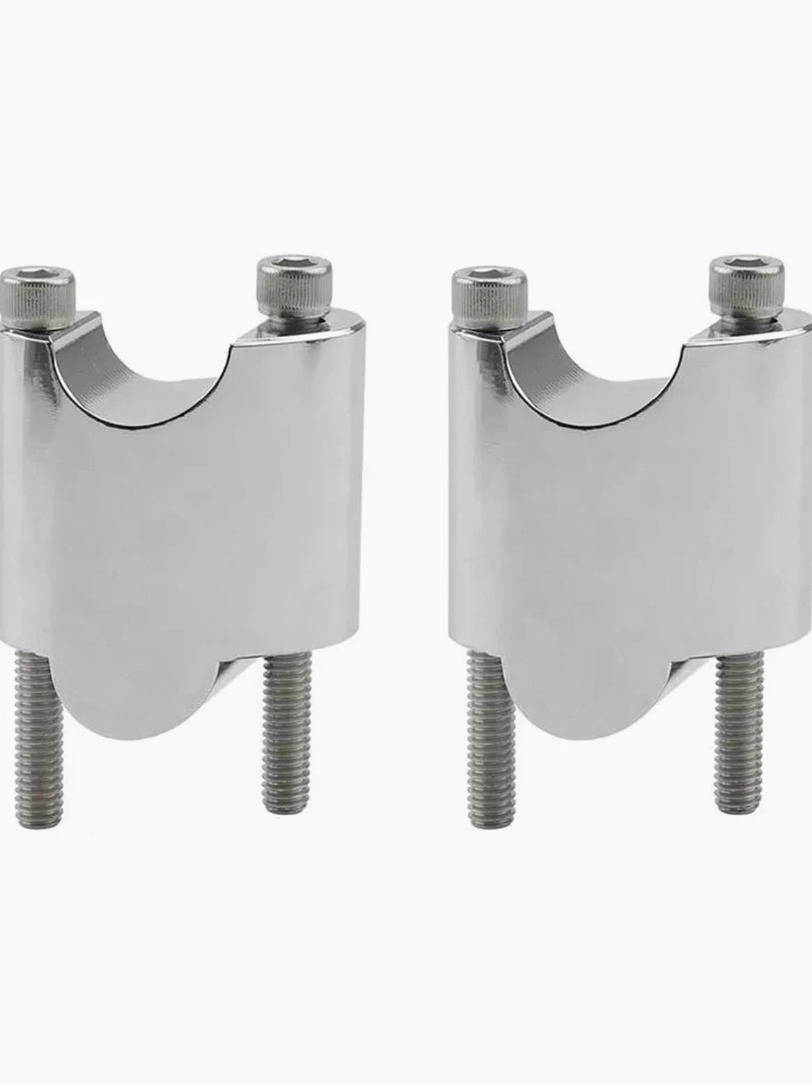 Elevadores Manillar Motocicleta para Sportster XL1200X XL 1200X XL1200 X XL 1200 X 48 Montaje Barra Elevadora Manillar Extensión Bloque Elevación Alzas Manillar Moto(Chrome)