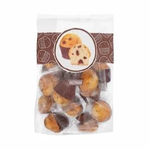 Hacendado Mini Magdalenas con Pepitas de Chocolate con Leche 270 g Pack 2