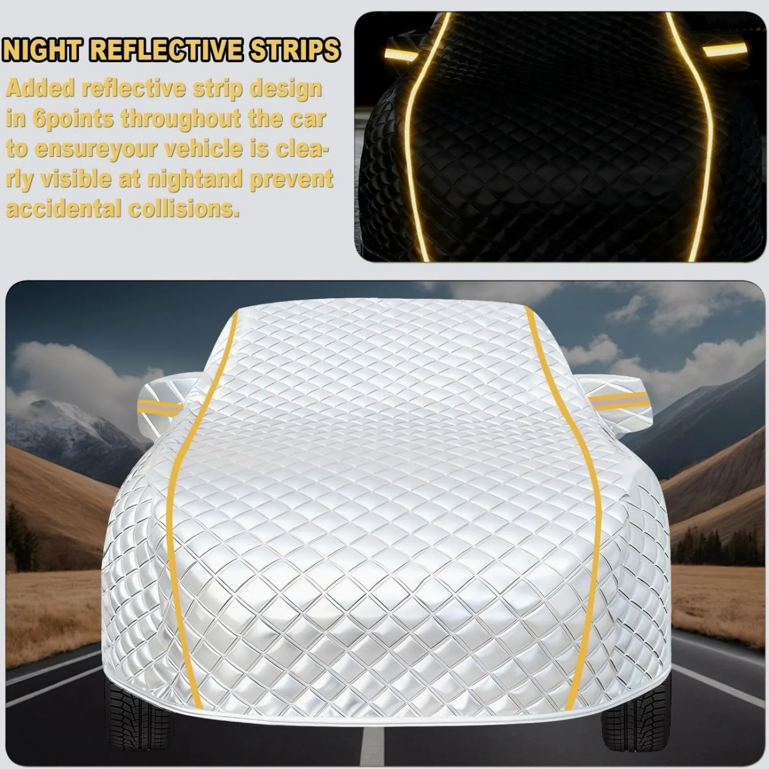 Funda para Coche Antigranizo para BMW M6 E63 Coupe 2005-2011,Funda Coche Exterior,Engrosamiento ProteccióN contra Granizo,Impermeable Transpirable Anti-UV Antipolvo