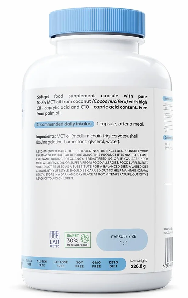 Osavi MCT Oil 1000mg 180 softgels