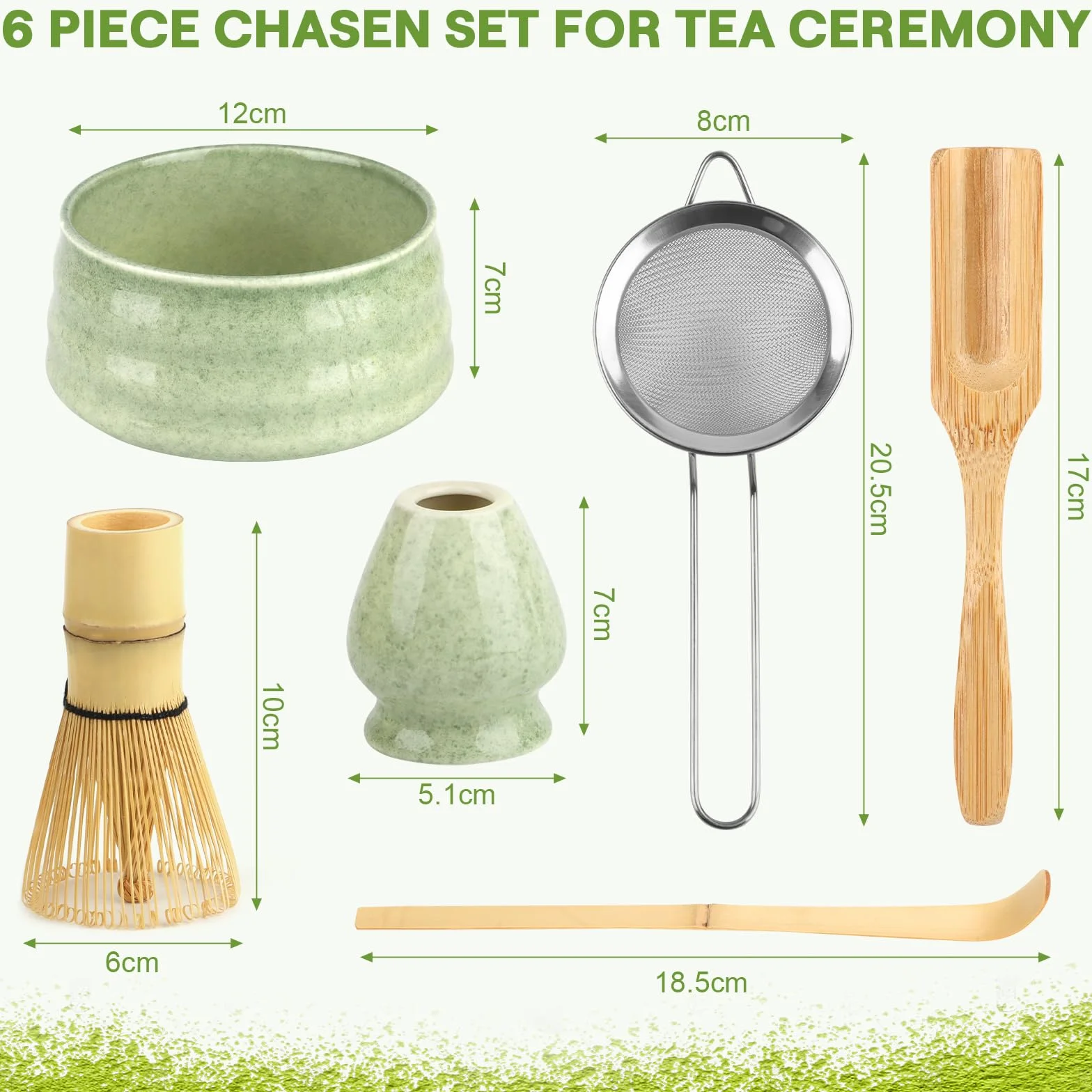 Matcha Kit 5 Piezas Bambú para Amantes del Matcha y Ceremonias del Té