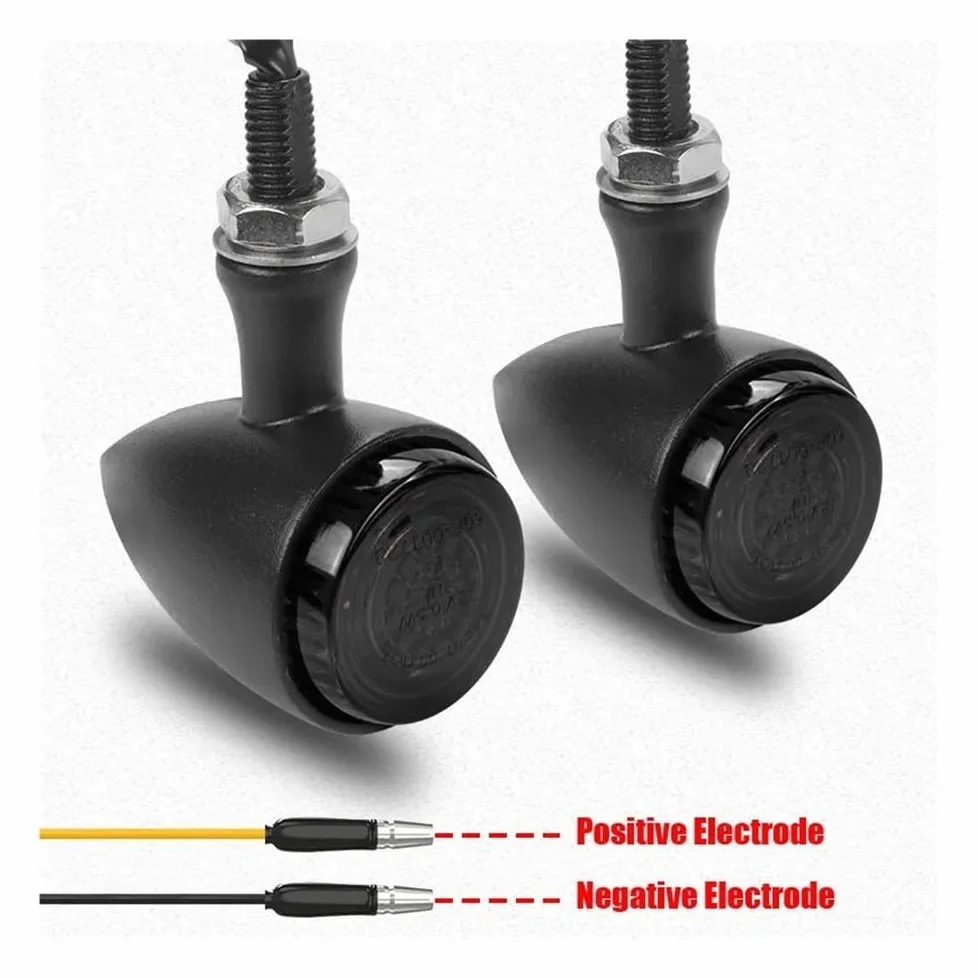 Luces Señal Giro Luz LED De Señal Giro Para Motocicleta Metal | Luz LED De Señal Giro Para Motocicleta Metal 10mm, Lámpara Intermitente Tipo Bala, Luces Led Modo Clignotants Para Moto