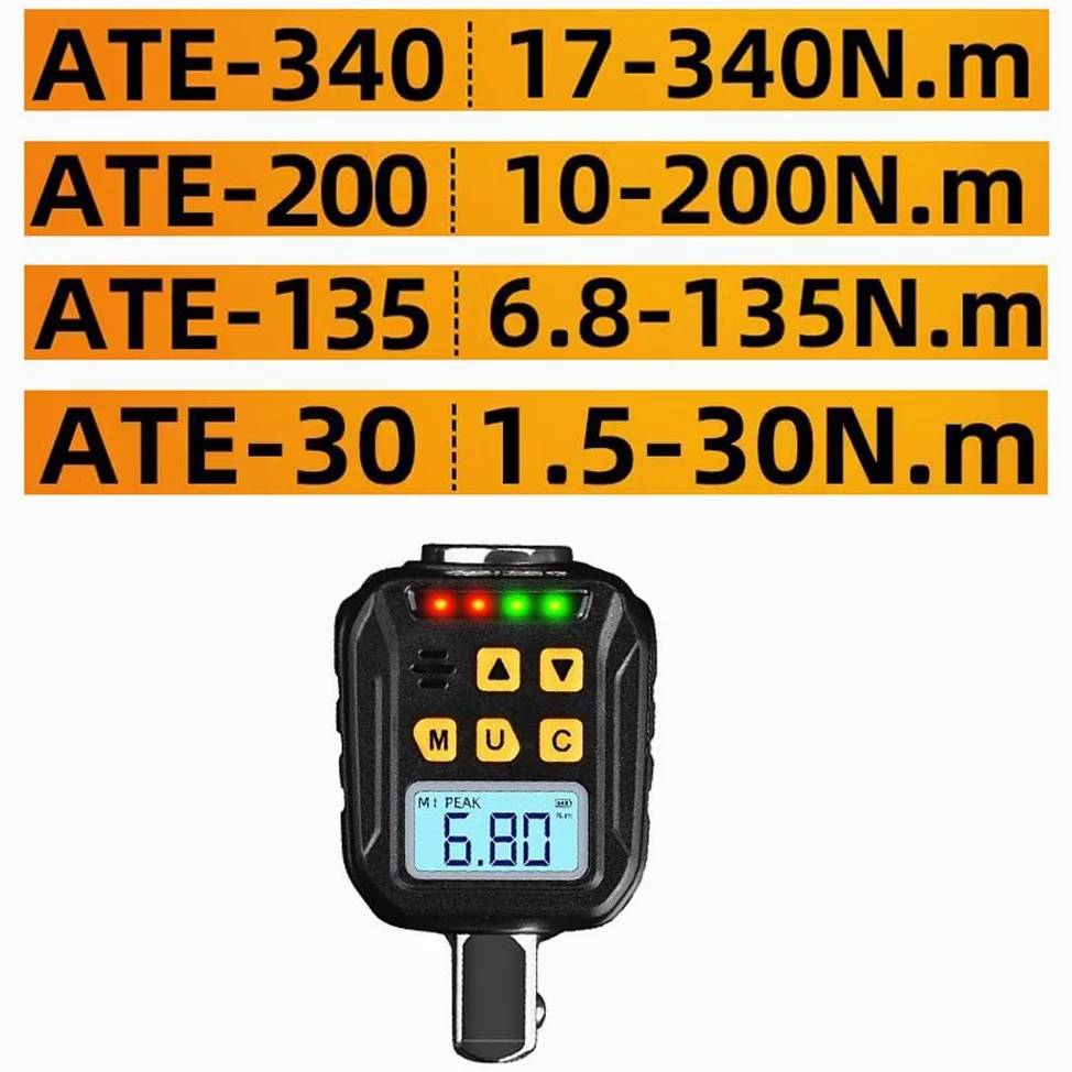 Medidor digital de par de luz de fondo con dos modos de trabajo, cuatro unidades conmutables, alarma de luz de sonido de alta precisión para proyectos de reparación