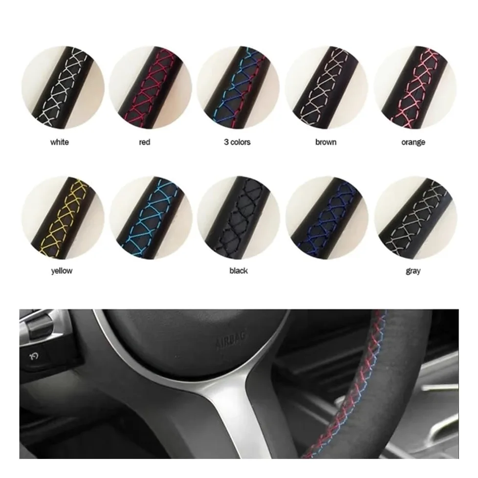 Funda para Volante de Coche Infiniti G37 G35 G25 EX35 EX25 EX37 Q60 QX50 2014 2015, PU