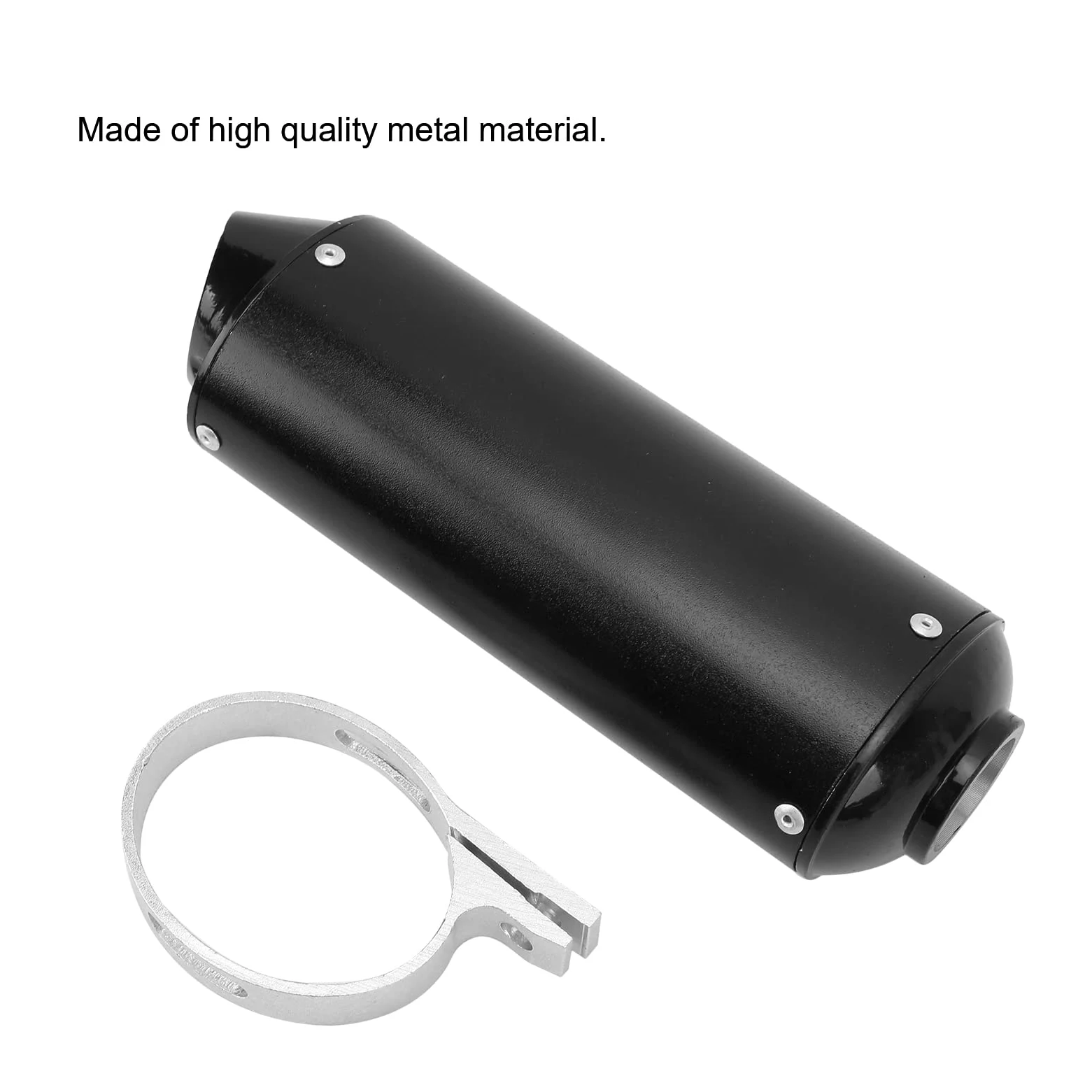 Fydun Tubo De Silenciador De Escape De 32 Mm / 1,3 Pulgadas Silenciador Del Silenciador De Escape Piezas De Modificación Negro para ATV Pit Bike