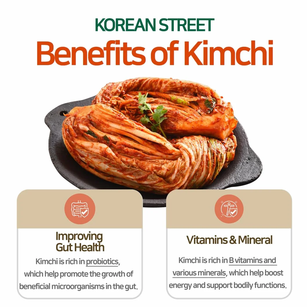 Halmoni Kimchi Coreano Fermentado 160g x 12 – Kimchi en Lata Sin MSG, Repollo Napa Picante