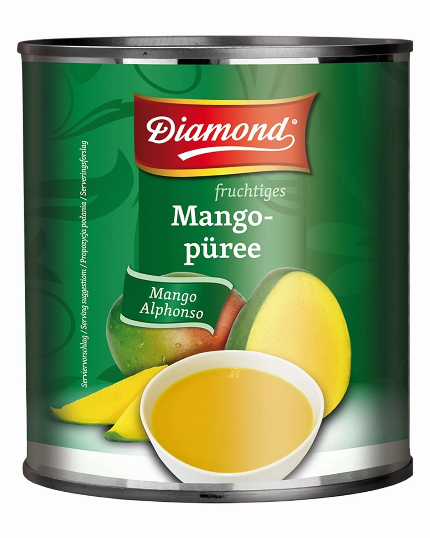 Puré de mango Alphonso, conserva de fruta en lata - 1 x 3,1 kg