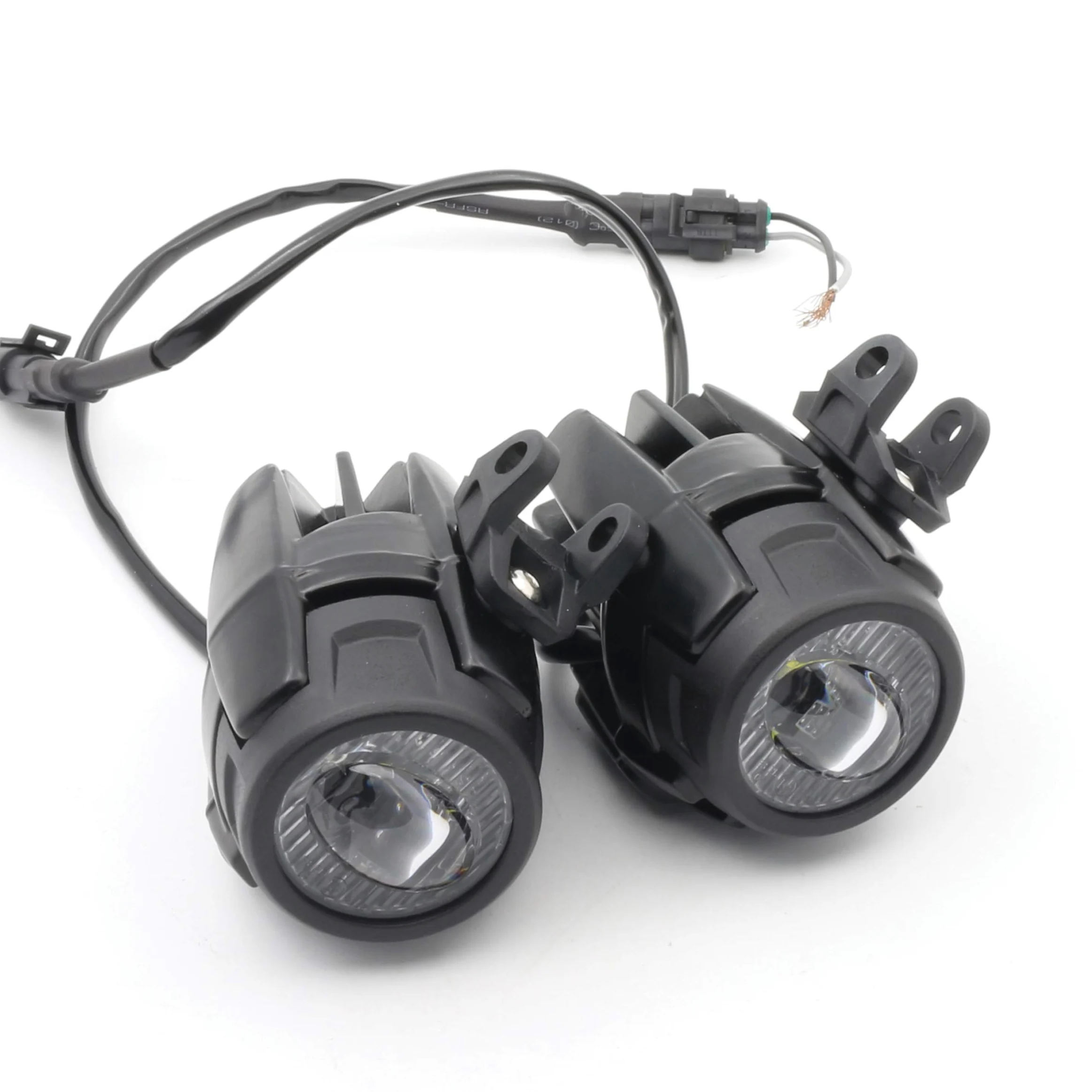 Faros LED adicionales para moto, 2 unidades de luces antiniebla adicionales con certificado E-Mark E, universal