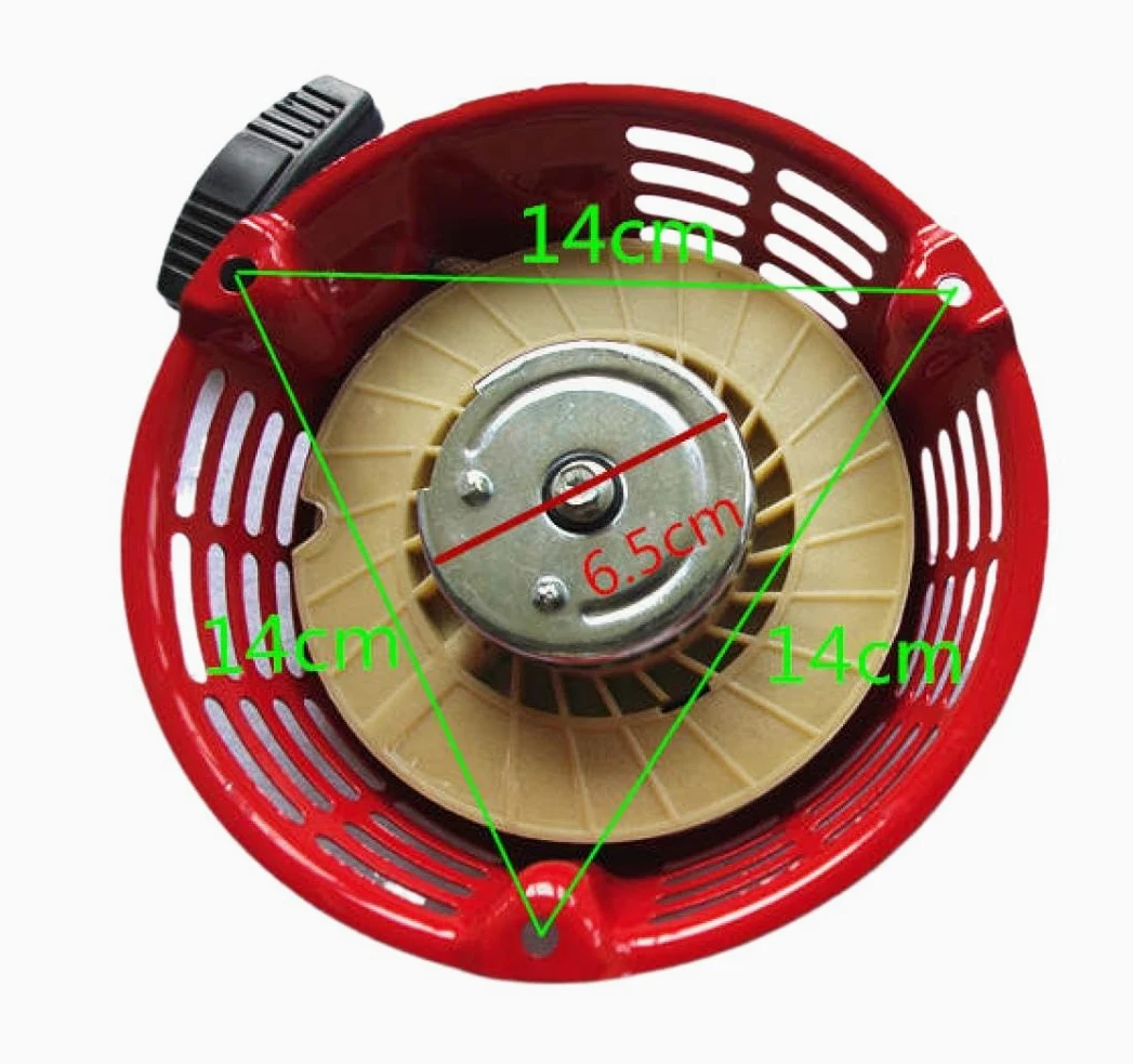 Conjunto de Arranque de Retroceso 4~6.5HP Cuerda de Mango de Arranque por Cuerda de rebobinado de trinquete de Acero Compatible con G150 G200 G300 GV150 GV200