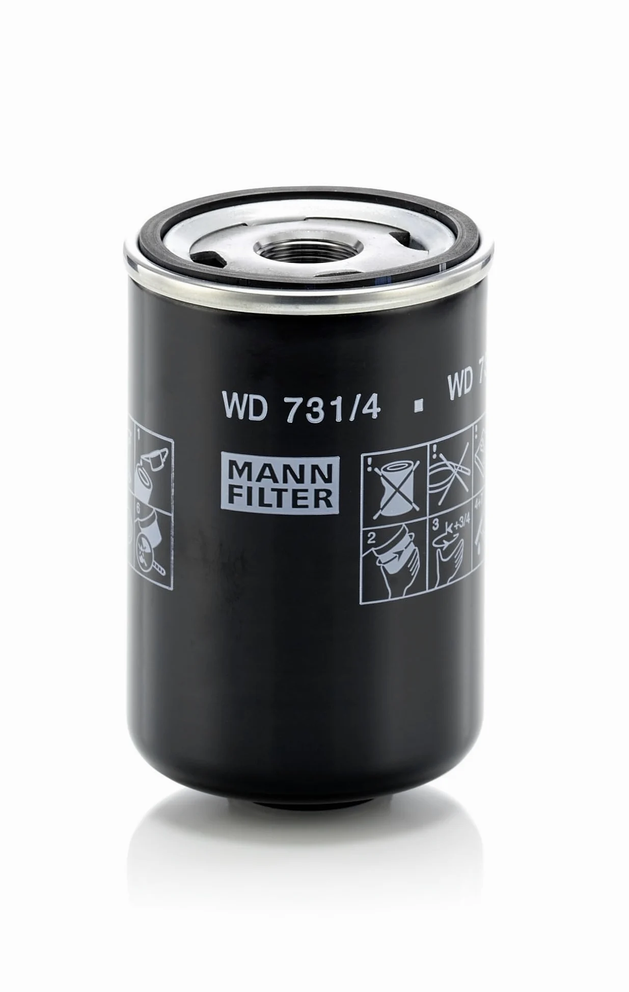 MANN-FILTER WD 731/4 Filtro de aceite - para Aplicaciones fuera de autopista