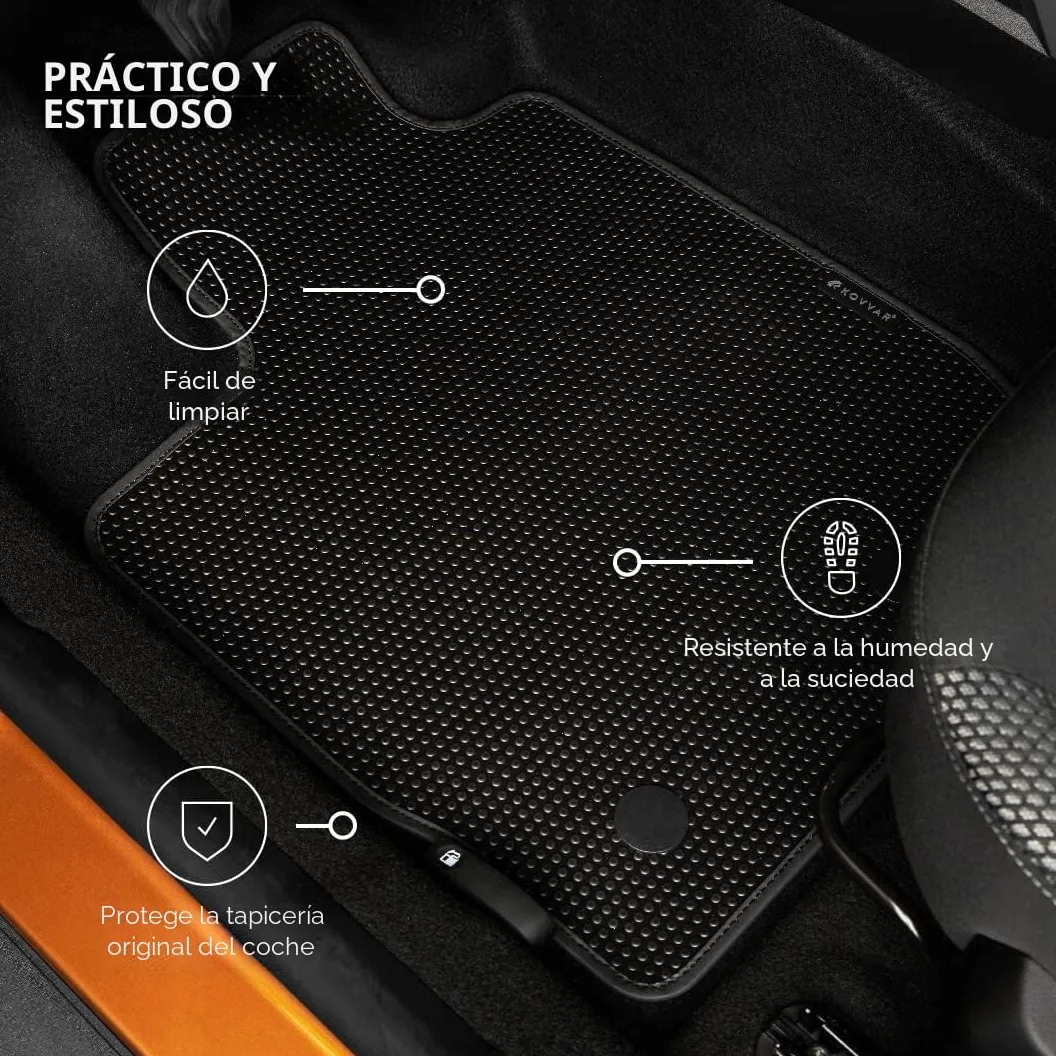 Alfombrillas de Coche de Goma Duogrip adecuadas para Fiat Ducato 2014-2026 Versión: Ducato | Autocaravana