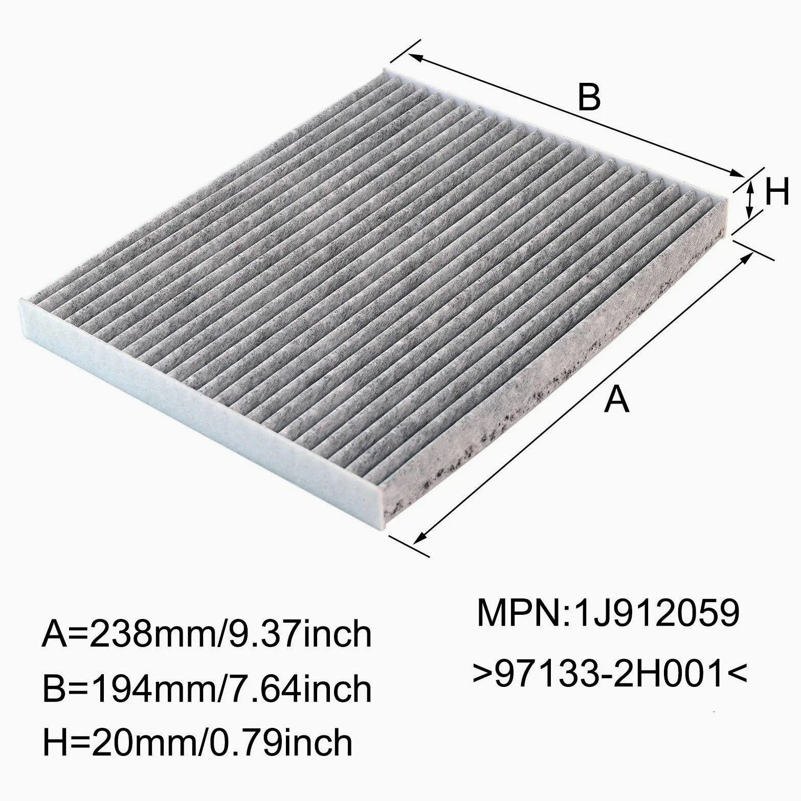 Filtro Habitáculo Para KIA Para CERATO 2013- para PRO 2013-2018 Filtro De Aire Cabina Polen Coche 97133-2H001 97133-2H000 97133-F2000