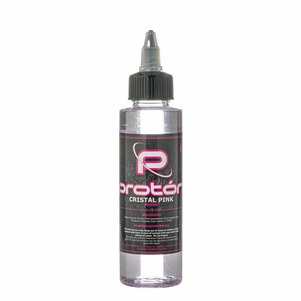 Proton Cristal Pink Mixer 100ml 3.4 Oz Diluyente de tintas de tatuaje