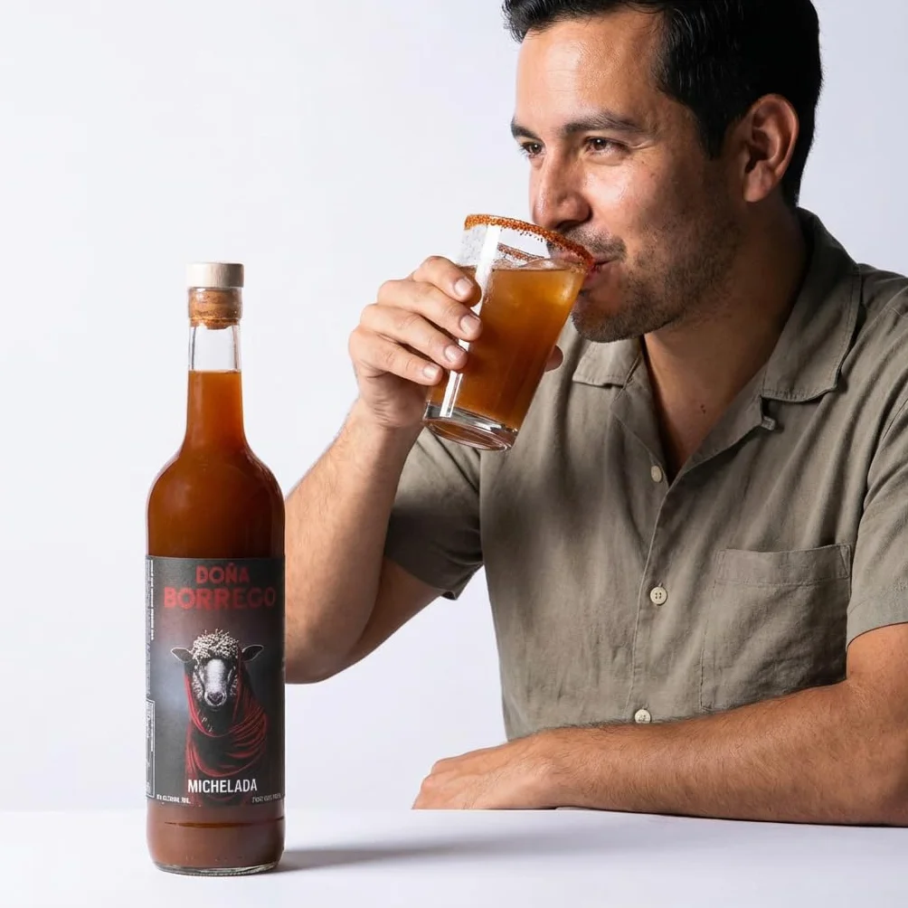 Michelada Doña Borrego 750ml Mix Artesanal Listo para Servir Bebida Mexicana 13-15 Raciones