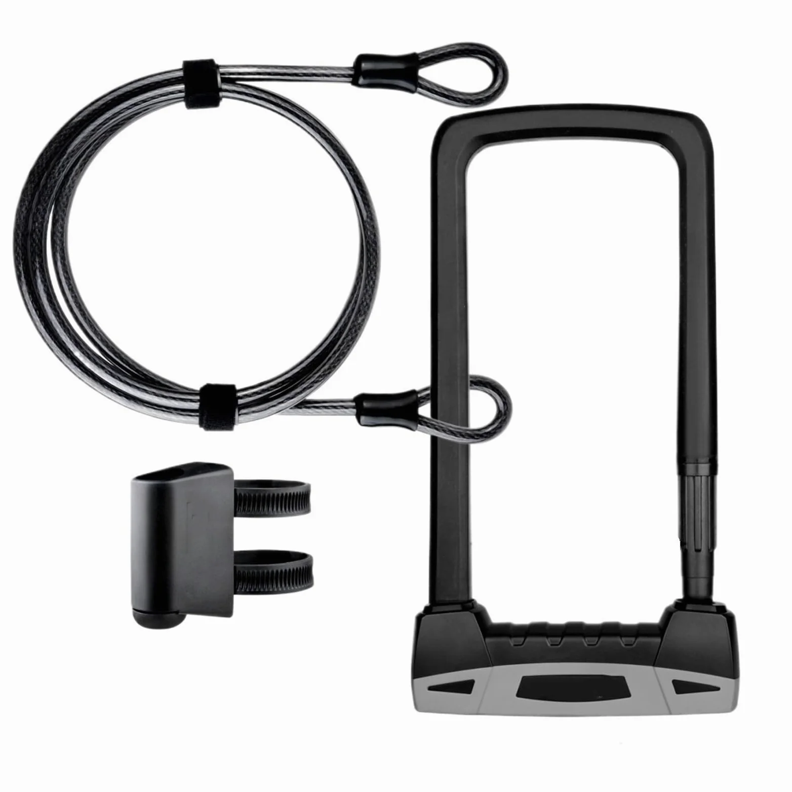 Candado Moto Cadena Candado en U Cable de Acero antirrobo Accesorios de Seguridad Candado en U de Carretera MTB de Alta Resistencia Candado Disco(ED3239 ED3046)