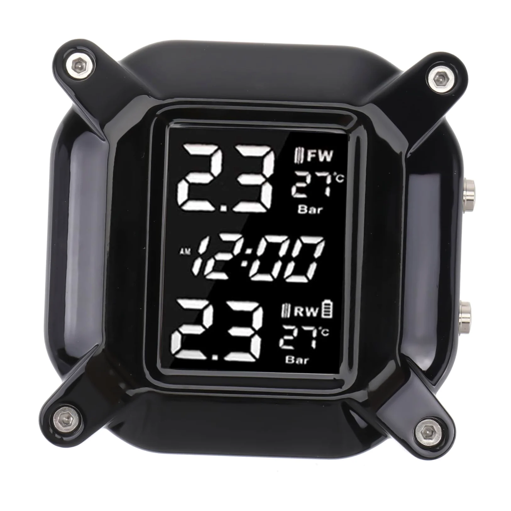Monitor de Presión de Neumáticos Plástico Resistente para Motocicleta y Función de Monitoreo de Temperatura en Real Sensor de Alta Precisión