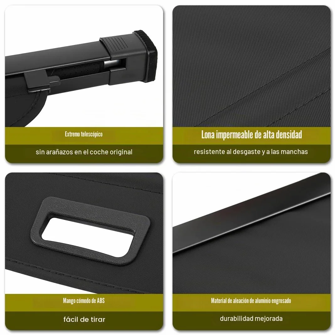 Cubierta de Carga Retráctil, Pantalla Retráctil para Maletero Negra compatible con Tucson 2016 2017 2018