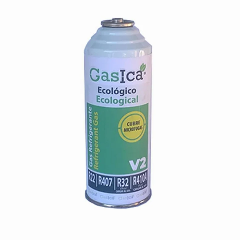 Botella Gas Gasica V2 226Gr Alternativo R22 R32 R407C R410A Freeze