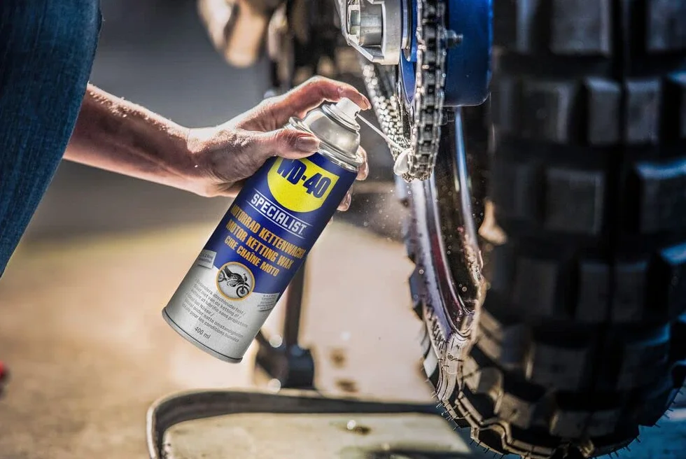 WD-40 34788 Specialist Motorbike, Grasa de Cadenas Ambiente Húmedo, Spray 400 ml